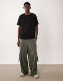 JJ Rebel oversized t-shirt with orange backprint in black.