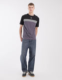 adidas Originals chest stripe t-shirt in grey and black.