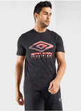 Umbro Mens Active Style Small Logo Taped Tee