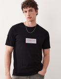 Jack & Jones oversized t-shirt with front logo in black.