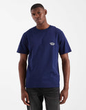 Jack & Jones oversized originals T-shirt with back print in blue.