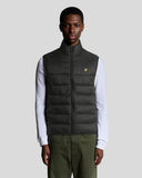 MEN’S CONCEALED HOOD WATER-RESISTANT ZIP QUILTED JACKET