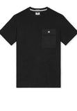 MENS BLACK STINIVA PARACHUTE POCKET TEE