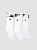 ADIDAS ORIGINALS SOLID CREW 3-PAIRS SOCK