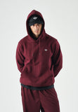 ADIDAS ORIGINALS Men's Burgundy TREFOIL ESSENTIALS HOODIE