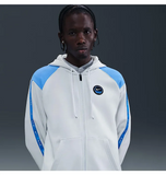 Men's M NSW CS HOODY FLC BB White Zip-Up Hoodie
