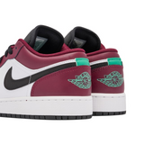 Air Jordan 1 Low Dark Beetroot Roma Green GS