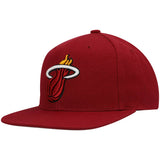 CAP Men's Miami Heat Mitchell & Ness Black Hardwood Classics l NBA