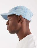 Levi's LS monogram logo cap in washed blue