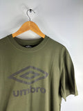 T-shirt à manches courtes logo noir kaki homme - Umbro