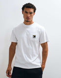 The North Face Mountain logo relaxed t-shirt in white.
