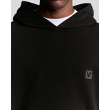 LYLE & SCOTT MEN'S LOUNGEWEAR PULLOVER HOODIE - JET BLACK