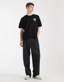 Jack & Jones oversized T-shirt with cube back print in black.