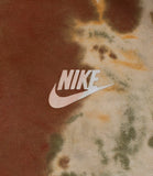 Sportswear Tie-Dye Pullover Hoodie Khaki