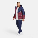 Nike Men's Burgundy and Navy Jacket