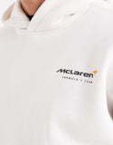 Hollister boxy f1 graphic hoodie in white