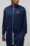 Oversized Boxy Zip Through Tricot Hoodie And Baggy Jogger Tracksui
