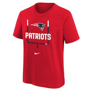 New England Patriots Nike Logo Name Colorblock T-Shirt -