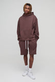 Tall Oversized Boxy Ofcl Man Short Hooded Tracksuit