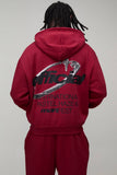 Oversized Boxy Official Zip Through Hooded Tracksuit