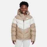 NIKE WINTER JACKET NSW SYNTHETIC-FILL - KHAKI/LIGHT BONE/WHITE KIDS
