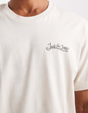 Jack & Jones - Lot de 2 t-shirts à logo - Noir et beige.