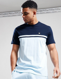 Weekend Offender Eschbach T-Shirt Pale Blue/Navy