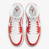 Air Jordan 1 Mid "Syracuse" (White/Habanero Red)