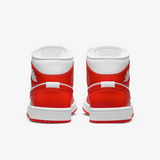 Air Jordan 1 Mid "Syracuse" (White/Habanero Red)