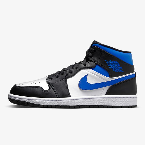 Men's Air Jordan 1 Mid (White/Racer Blue/Black)