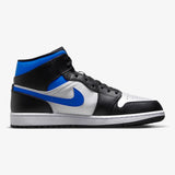 Men's Air Jordan 1 Mid (White/Racer Blue/Black)