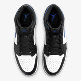 Men's Air Jordan 1 Mid (White/Racer Blue/Black)