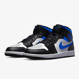 Men's Air Jordan 1 Mid (White/Racer Blue/Black)