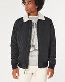 Hollister SHERPA-LINED FAUX SUEDE TRUCKER JACKET