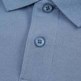 Weekend Offender Colo Polo Shirt Cadet Blue/Black