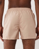 South Beach western print swim shorts in light brown