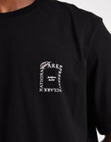 Jack & Jones oversize t-shirt with scenic back print in black.