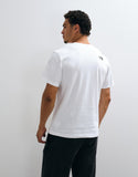 The North Face Mountain logo relaxed t-shirt in white.
