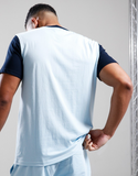 Weekend Offender Eschbach T-Shirt Pale Blue/Navy
