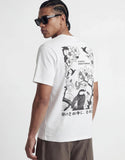 Jack & Jones - Hvid oversized T-shirt med japansk rygprint.