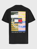 Back Flag Badge Relaxed Fit T-Shirt