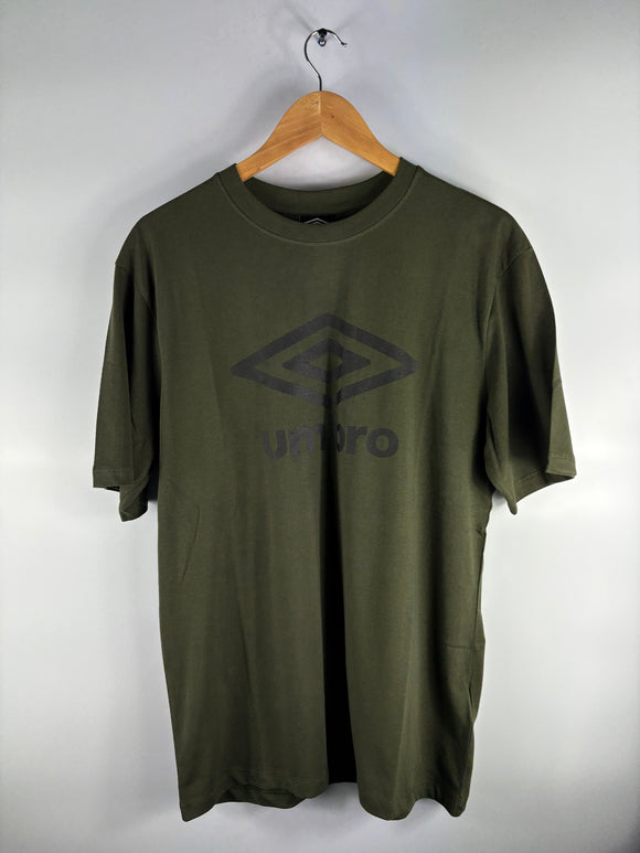 T-shirt à manches courtes logo noir kaki homme - Umbro