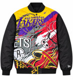 New Era Retro NBA Basketball Bomber Jacket