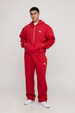 Oversized Boxy Official Flower Graphic Zip Through Hooded Tracksuit