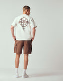 Nike Solo Swoosh graphic back print t-shirt in beige.