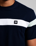 Weekend Offender Le Carre T-Shirt Navy/White/Pale Mint