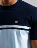 Weekend Offender Eschbach T-Shirt Pale Blue/Navy