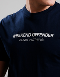Weekend Offender Steinbeck T-Shirt Navy/Silvertime