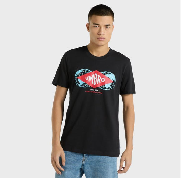 Umbro Mens Black - Adult International Tee
