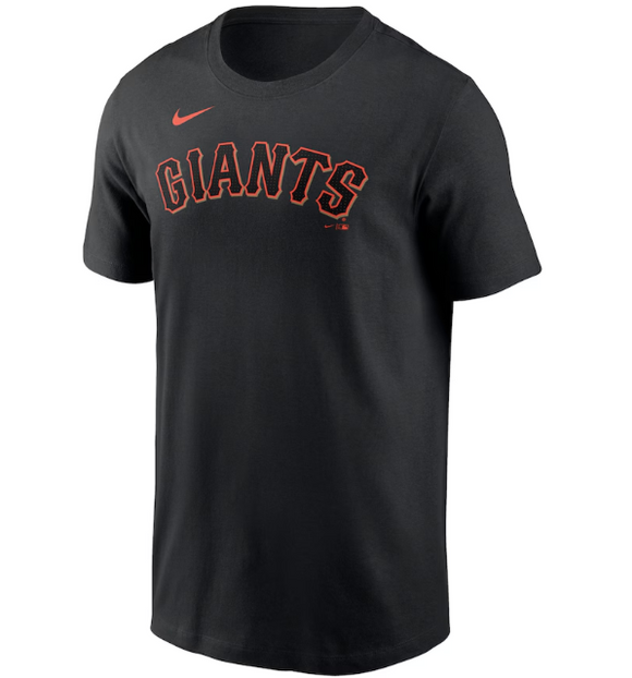 San Francisco Giants Nike Fuse Wordmark Cotton Tee - Mens